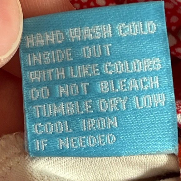 J McLaughlin Avalon 3/4 Sleeve V Neck Top Red Yellow Gray Rope Shell Print Large - Picture 4 of 6